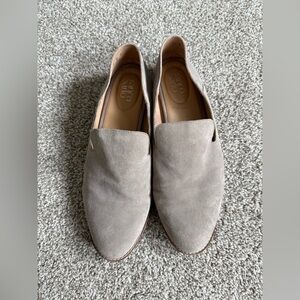 Franco Sarto Suede Mules in Light Tan, size 10
